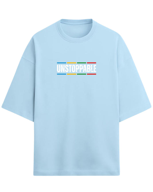 UNSTOPPABLE Oversized T-Shirt | Motivational Streetwear Graphic Tee | Premium 260 GSM Cotton