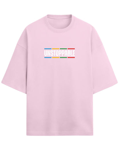 UNSTOPPABLE Oversized T-Shirt | Motivational Streetwear Graphic Tee | Premium 260 GSM Cotton