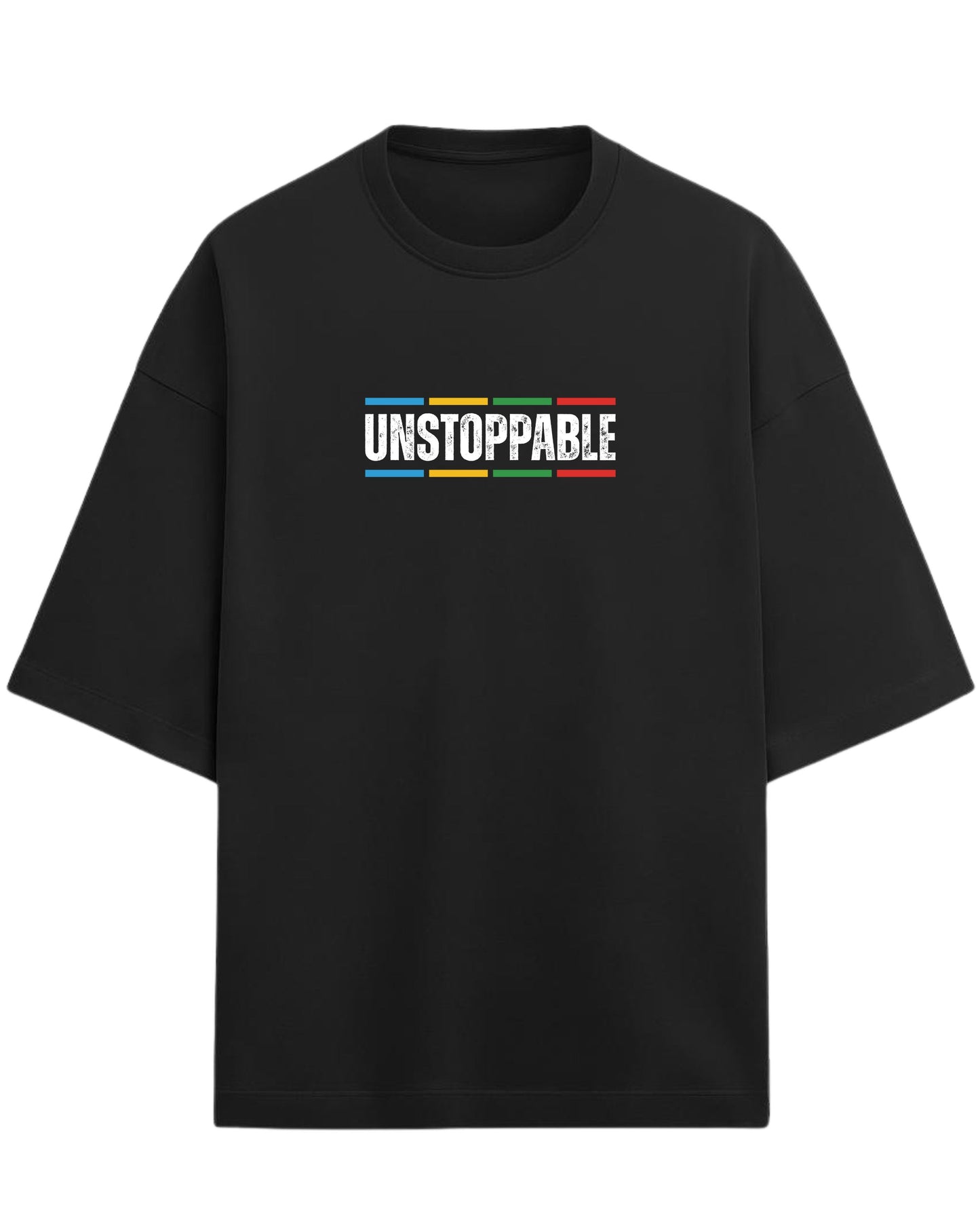 UNSTOPPABLE Oversized T-Shirt | Motivational Streetwear Graphic Tee | Premium 260 GSM Cotton