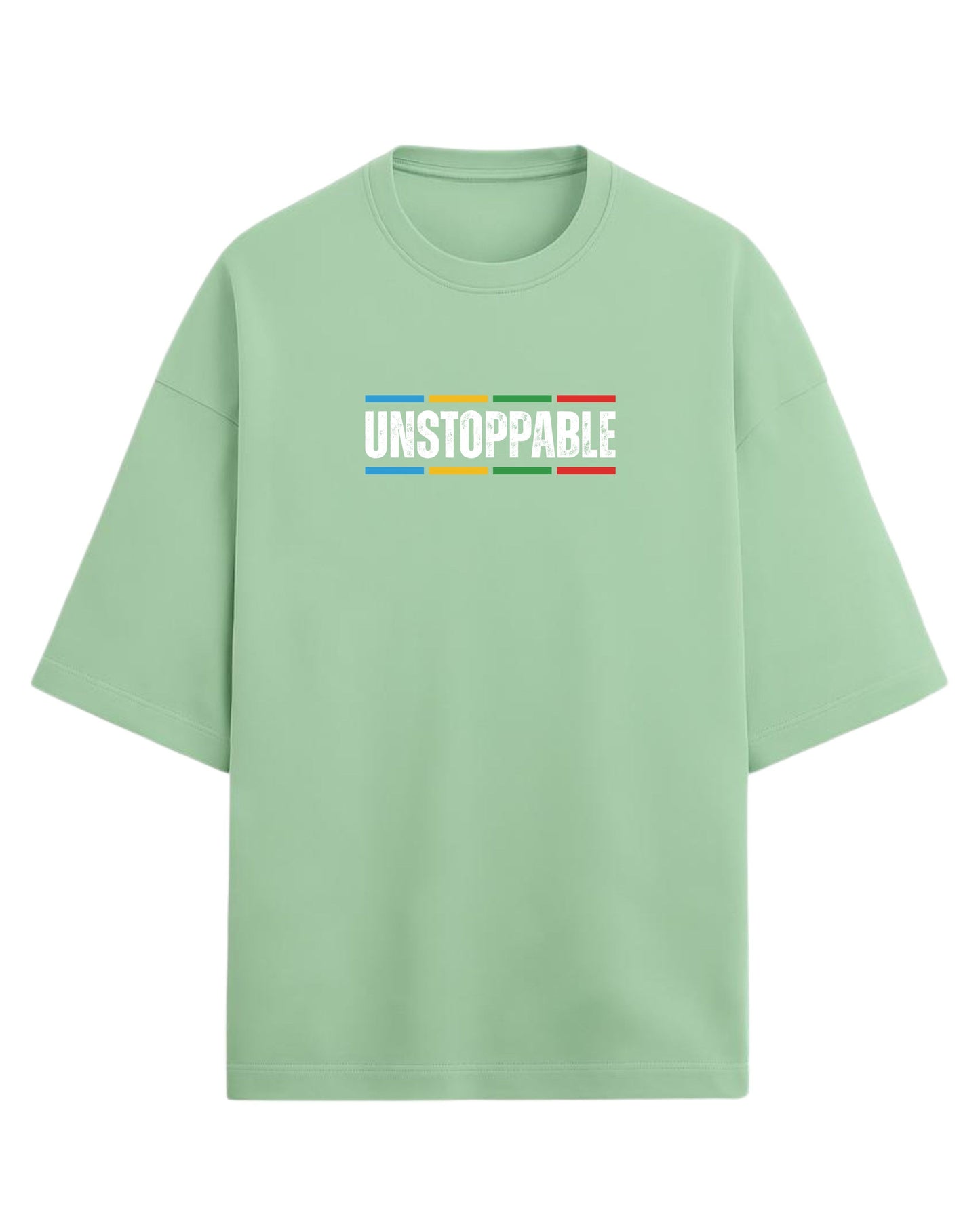 UNSTOPPABLE Oversized T-Shirt | Motivational Streetwear Graphic Tee | Premium 260 GSM Cotton