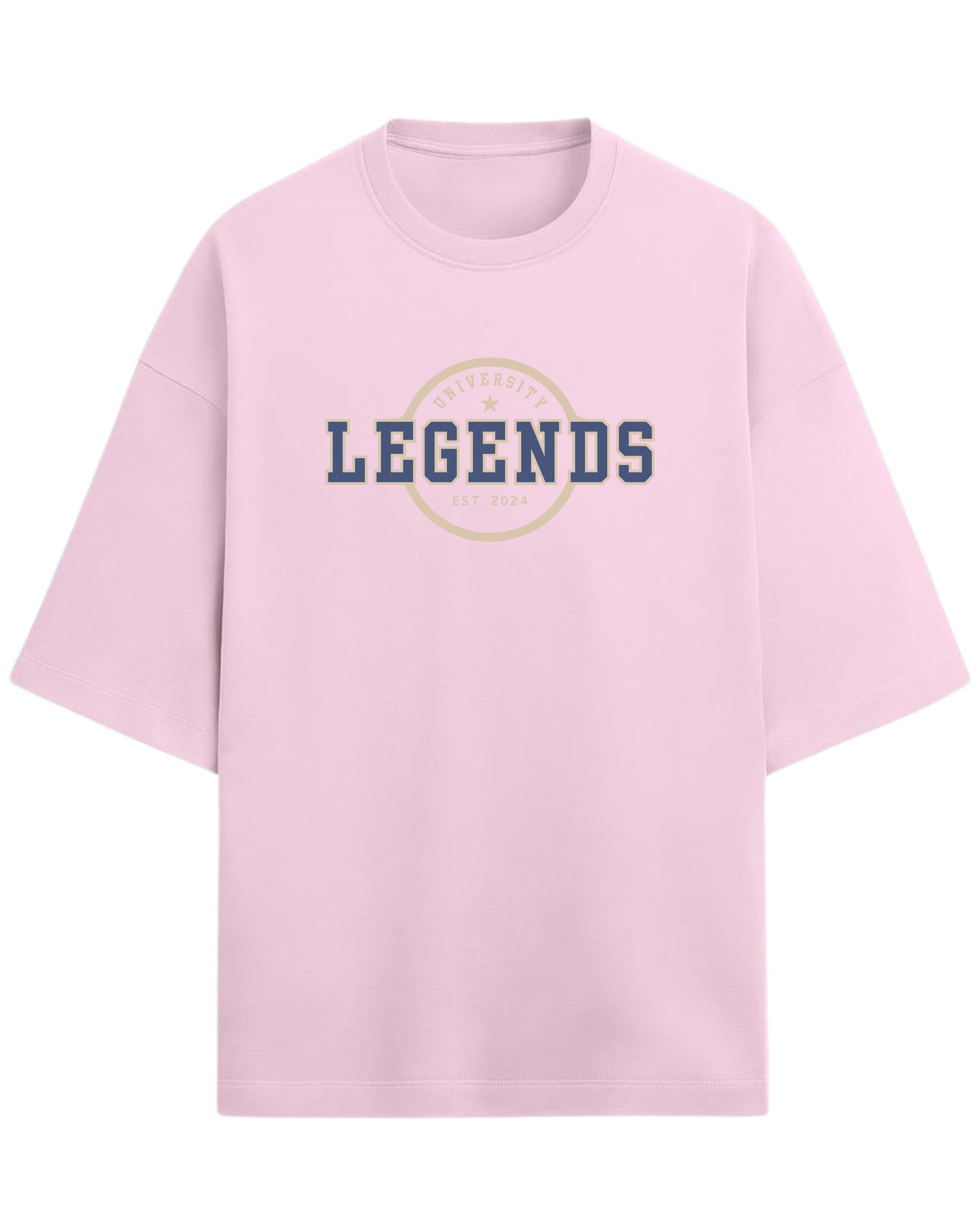 Legends University Oversized T-Shirt | Vintage Collegiate Graphic Tee | Premium 260 GSM Cotton