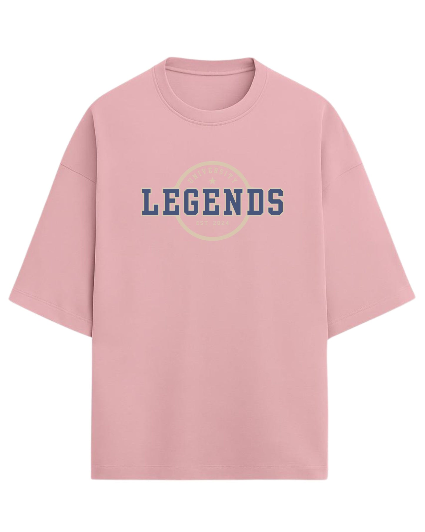 Legends University Oversized T-Shirt | Vintage Collegiate Graphic Tee | Premium 260 GSM Cotton