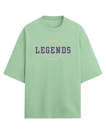 Legends University Oversized T-Shirt | Vintage Collegiate Graphic Tee | Premium 260 GSM Cotton
