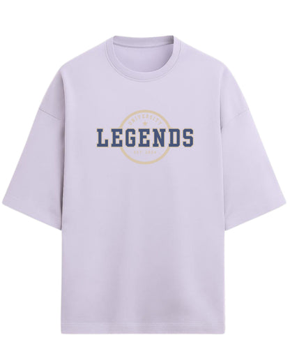 Legends University Oversized T-Shirt | Vintage Collegiate Graphic Tee | Premium 260 GSM Cotton