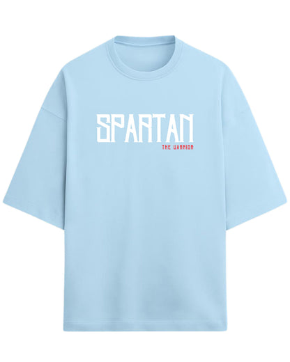 Spartan “The Warrior” Oversized T-Shirt | Bold Warrior Typography Tee | Premium 260 GSM Cotton