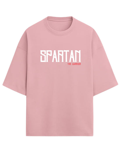 Spartan “The Warrior” Oversized T-Shirt | Bold Warrior Typography Tee | Premium 260 GSM Cotton