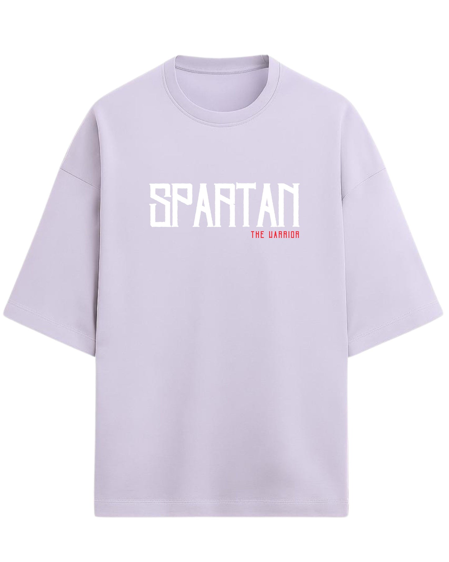 Spartan “The Warrior” Oversized T-Shirt | Bold Warrior Typography Tee | Premium 260 GSM Cotton