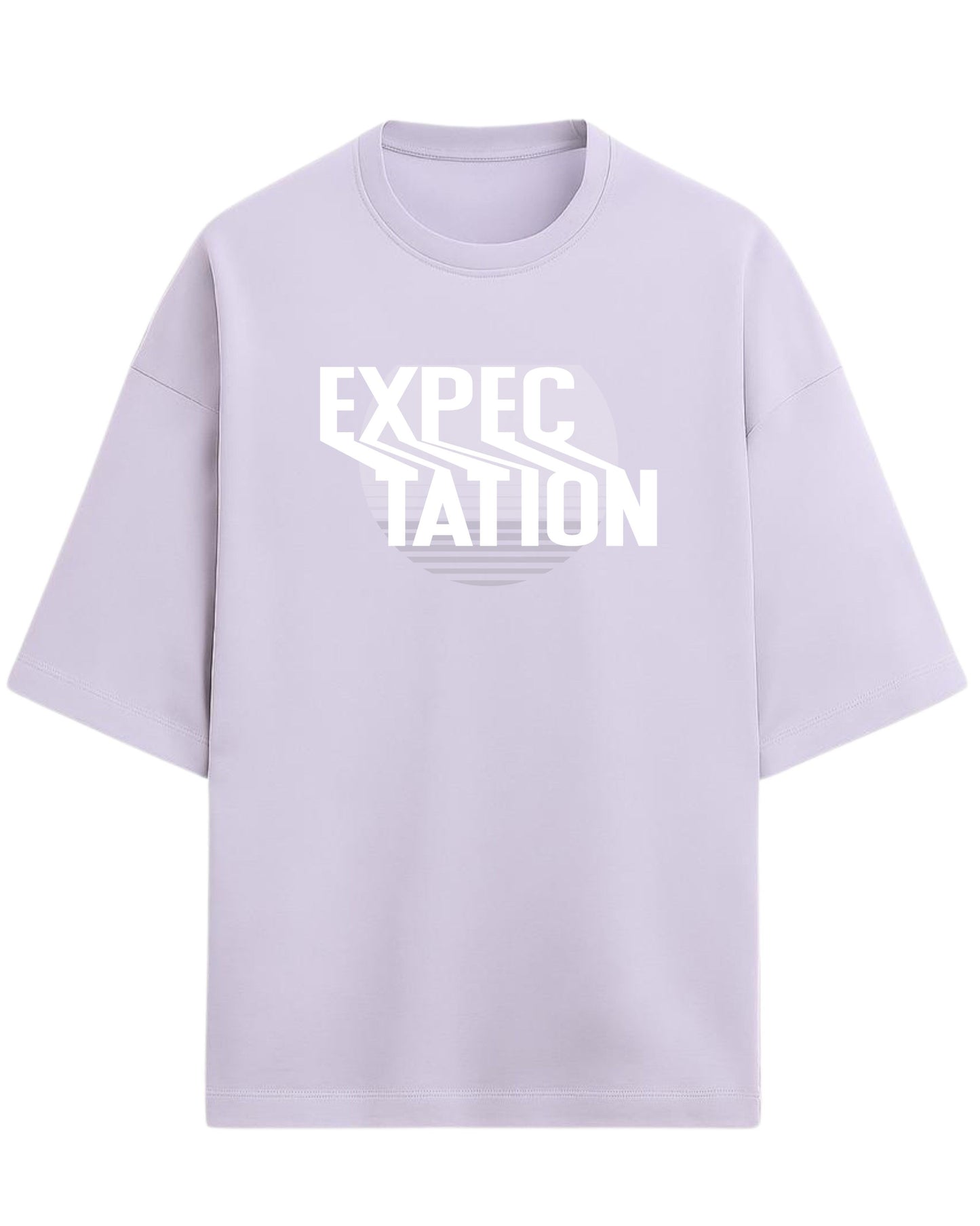 Expectation Oversized T-Shirt | Minimal Retro Gradient Graphic Tee | Premium 260 GSM Cotton
