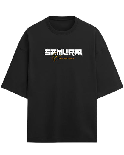 Samurai Warrior Oversized T-Shirt | Japanese Streetwear Graphic Tee | Premium 260 GSM Cotton