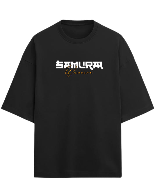 Samurai Warrior Oversized T-Shirt | Japanese Streetwear Graphic Tee | Premium 260 GSM Cotton