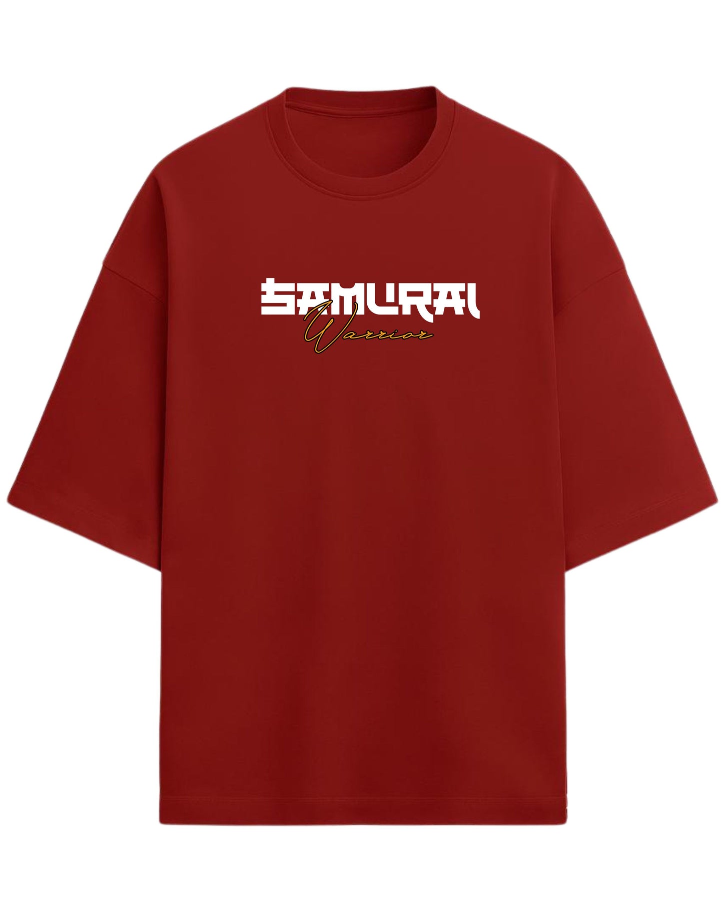 Samurai Warrior Oversized T-Shirt | Japanese Streetwear Graphic Tee | Premium 260 GSM Cotton