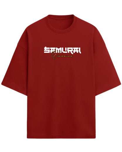 Samurai Warrior Oversized T-Shirt | Japanese Streetwear Graphic Tee | Premium 260 GSM Cotton