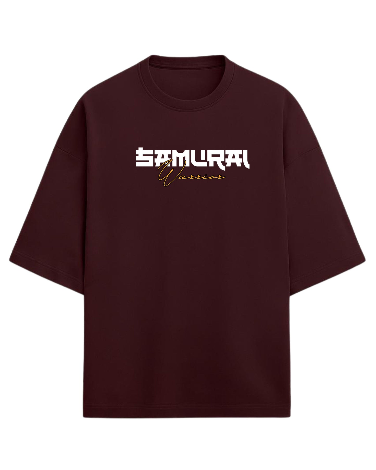 Samurai Warrior Oversized T-Shirt | Japanese Streetwear Graphic Tee | Premium 260 GSM Cotton