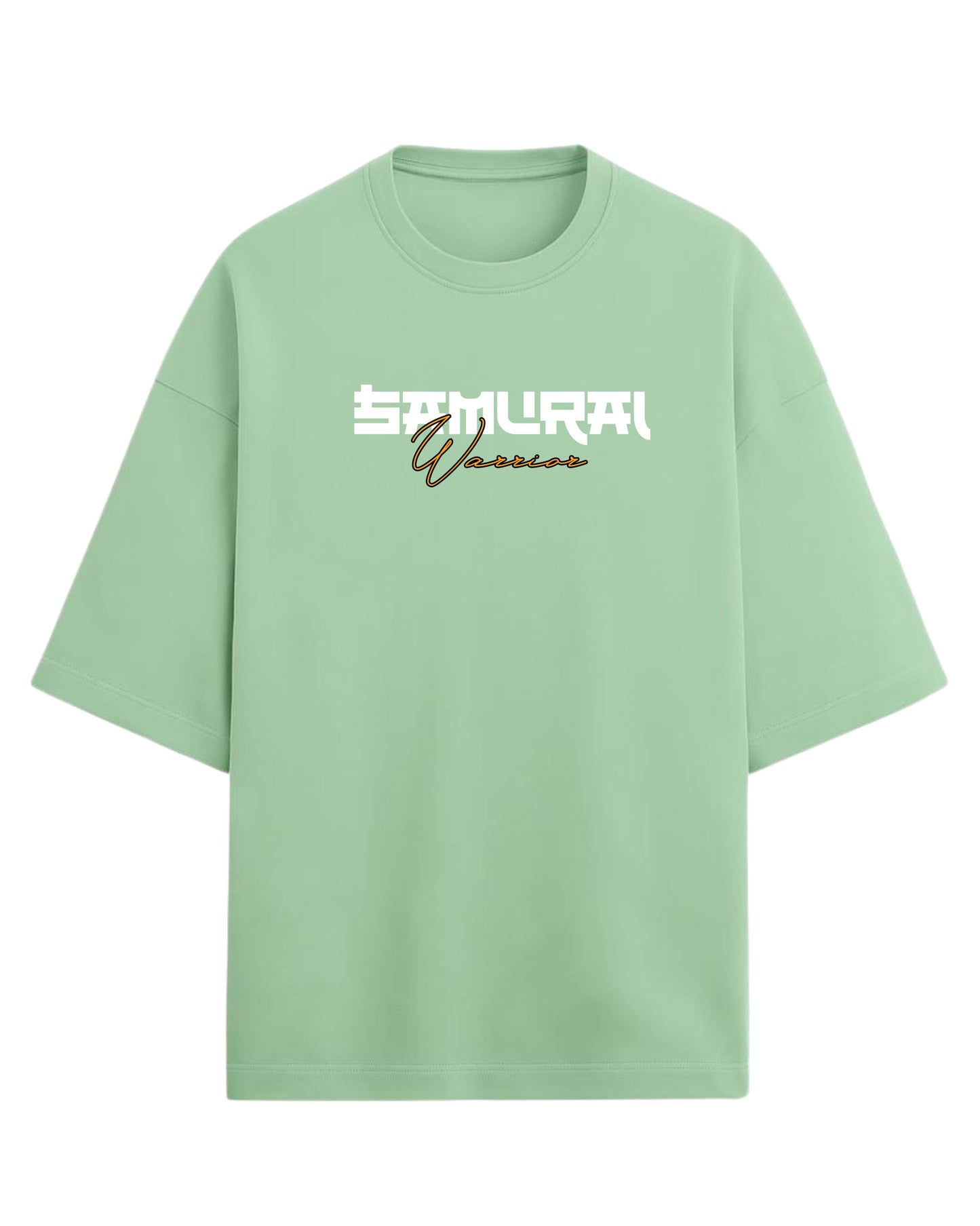 Samurai Warrior Oversized T-Shirt | Japanese Streetwear Graphic Tee | Premium 260 GSM Cotton