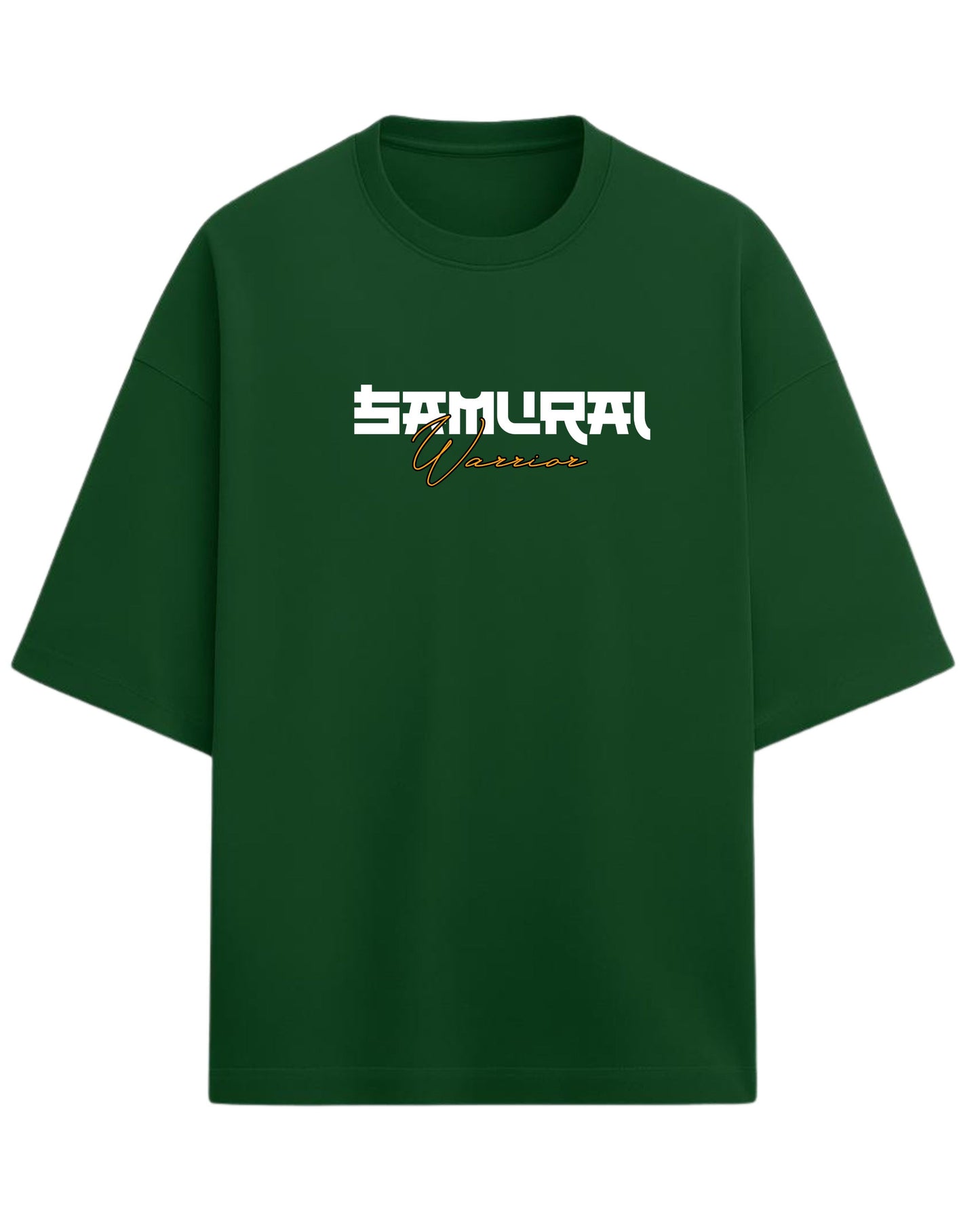 Samurai Warrior Oversized T-Shirt | Japanese Streetwear Graphic Tee | Premium 260 GSM Cotton
