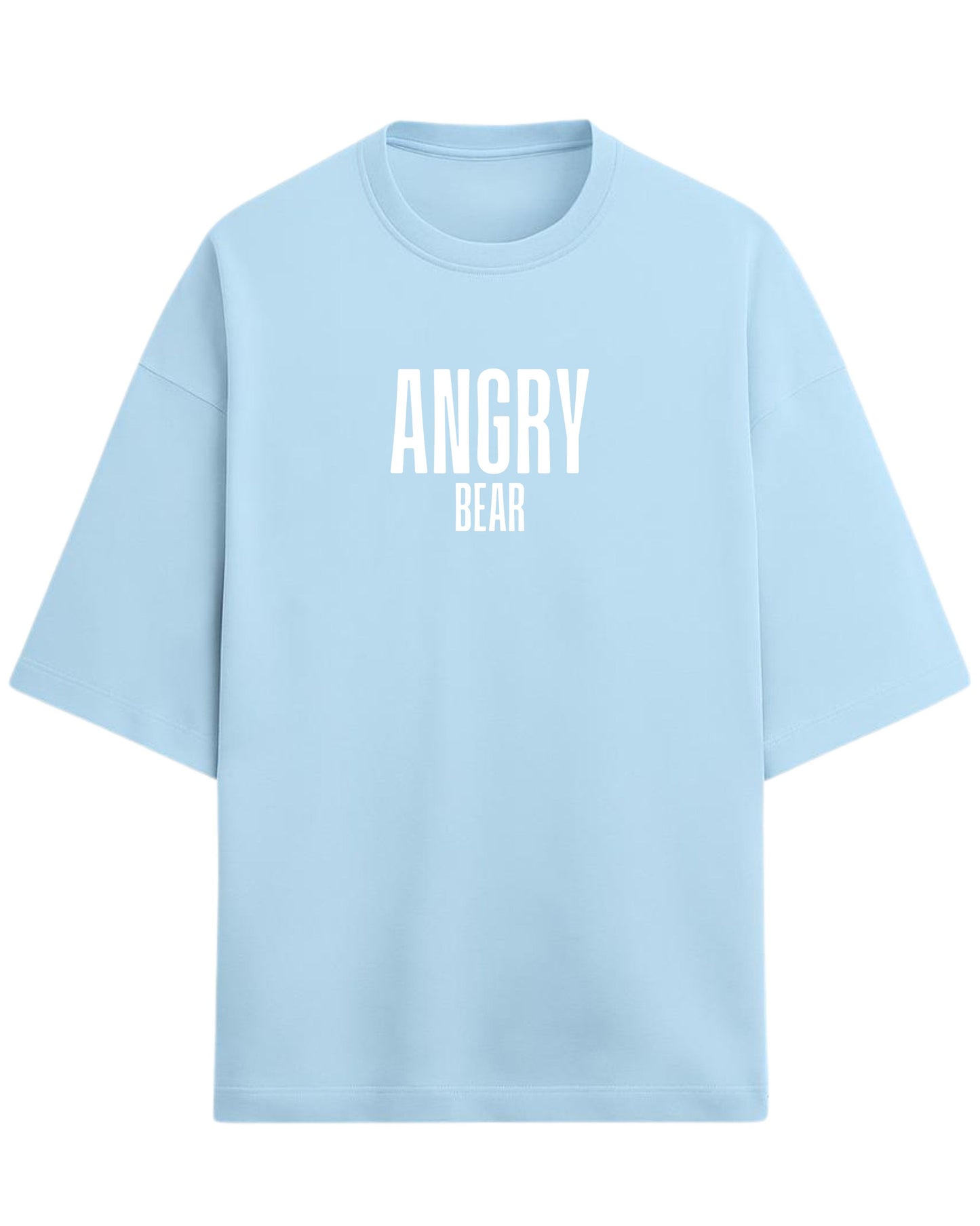 Angry Bear Oversized T-Shirt | Fierce Animal Graphic Tee | Premium 260 GSM Cotton