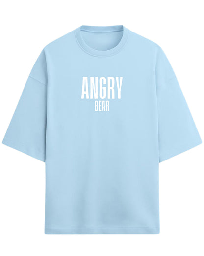 Angry Bear Oversized T-Shirt | Fierce Animal Graphic Tee | Premium 260 GSM Cotton