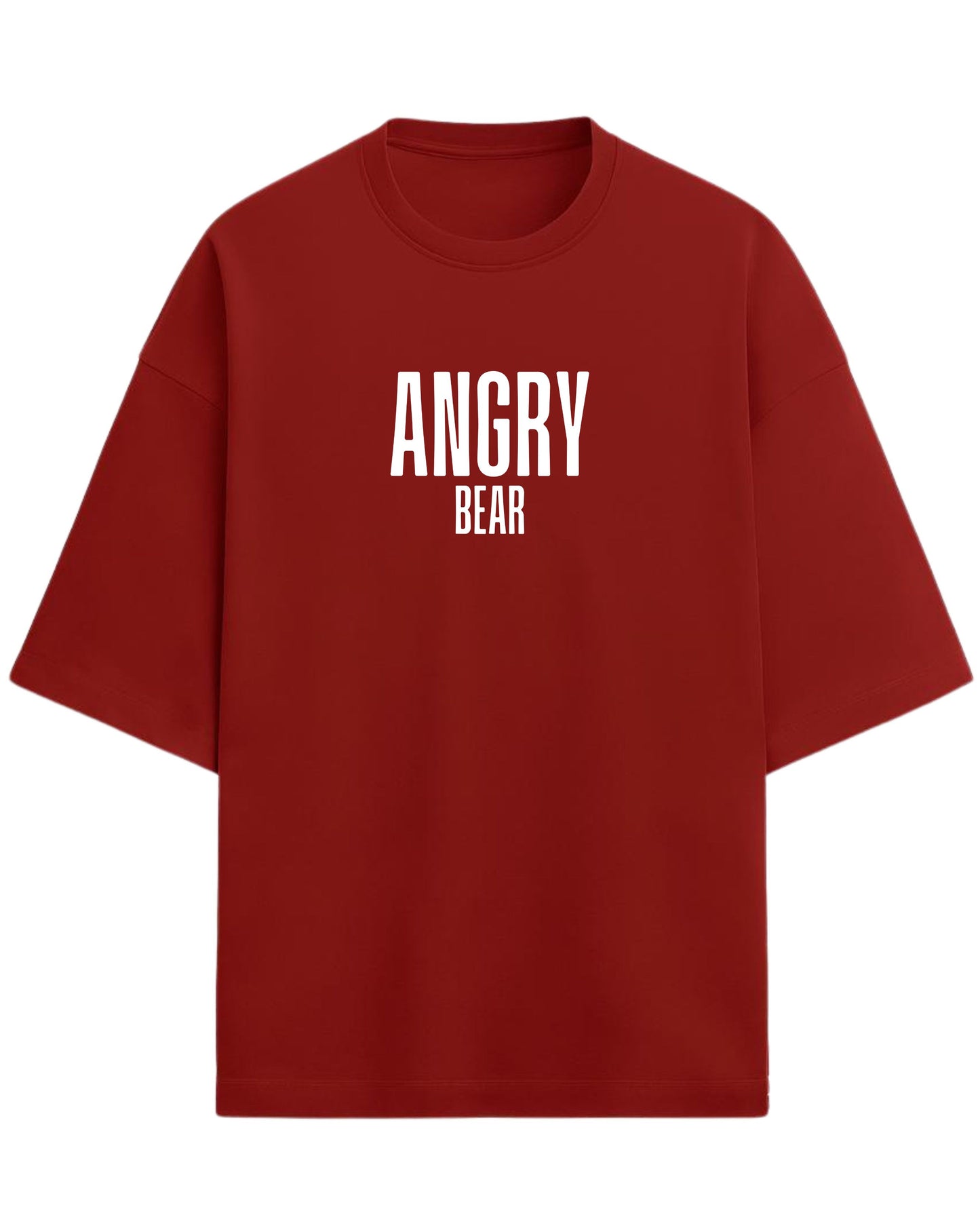 Angry Bear Oversized T-Shirt | Fierce Animal Graphic Tee | Premium 260 GSM Cotton