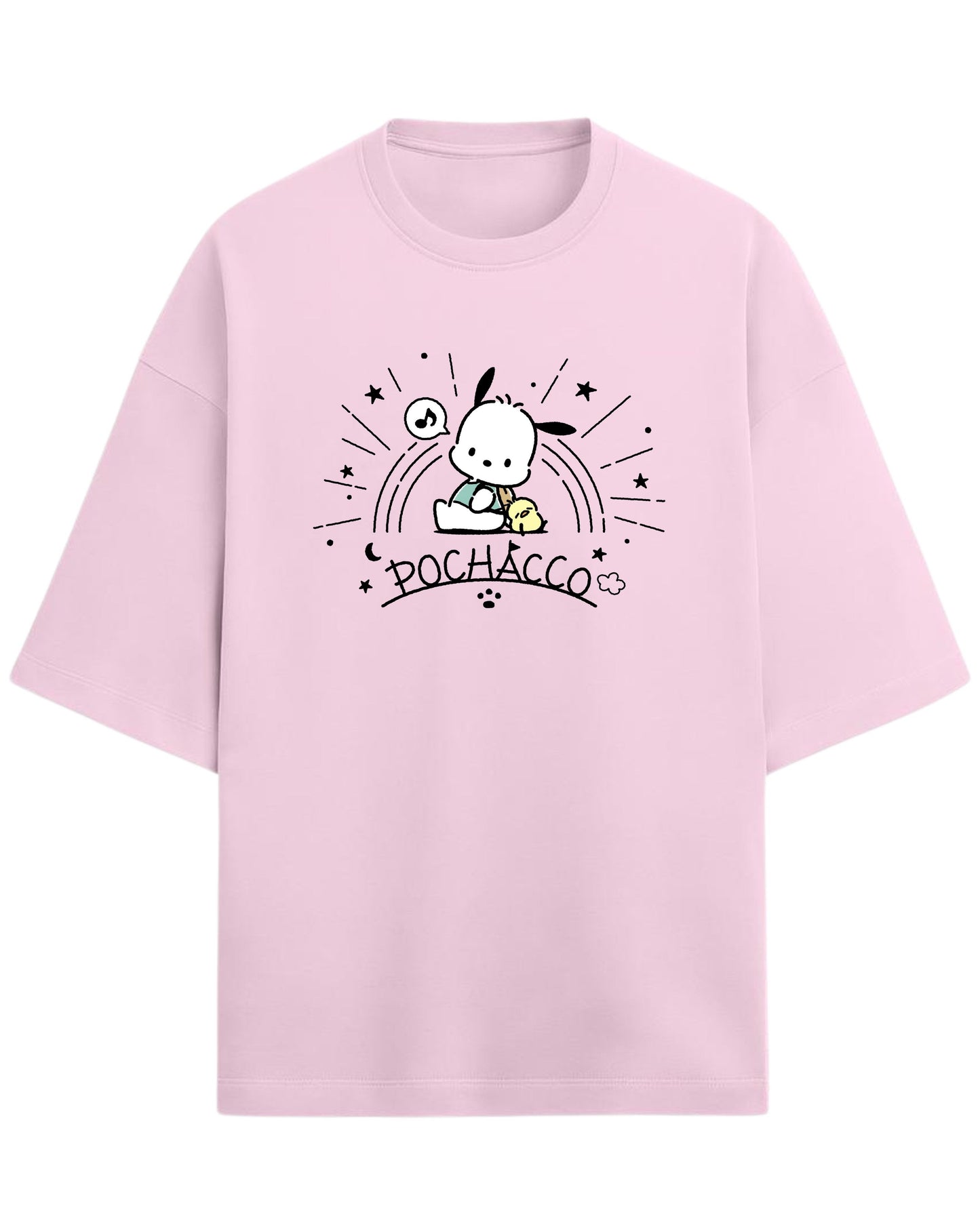 Pochacco “Cute & Cozy” Oversized T-Shirt | Sanrio Graphic Tee | Premium 260 GSM Cotton