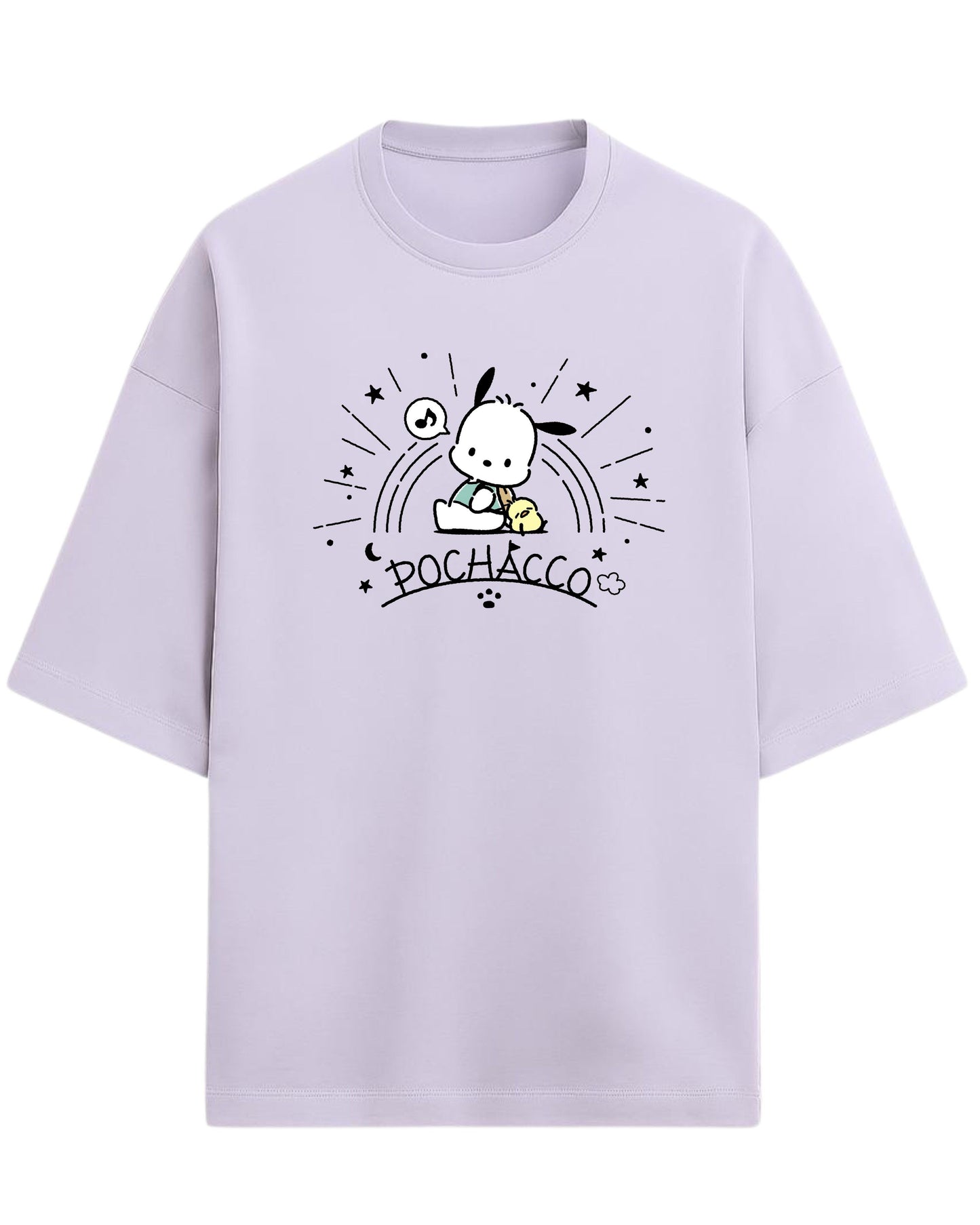 Pochacco “Cute & Cozy” Oversized T-Shirt | Sanrio Graphic Tee | Premium 260 GSM Cotton