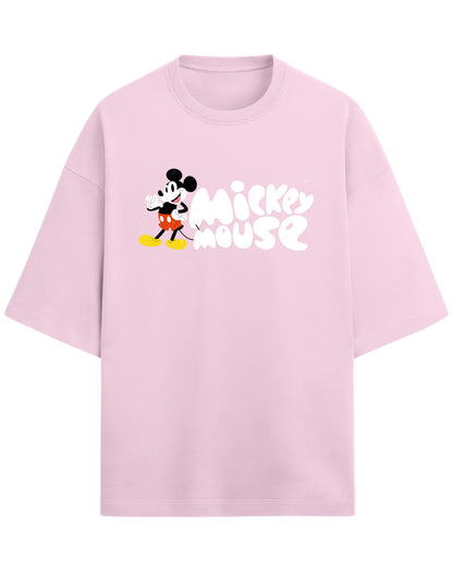 Mickey Mouse “Classic Retro” Oversized T-Shirt | Disney Graphic Tee | Premium 260 GSM Cotton