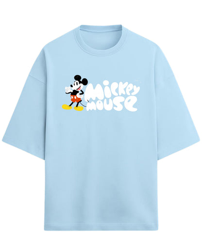 Mickey Mouse “Classic Retro” Oversized T-Shirt | Disney Graphic Tee | Premium 260 GSM Cotton