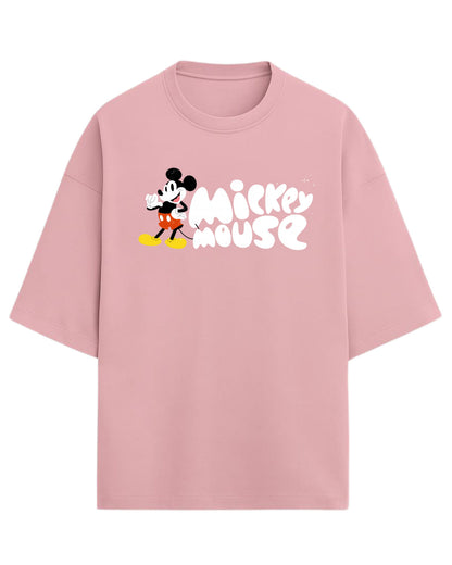 Mickey Mouse “Classic Retro” Oversized T-Shirt | Disney Graphic Tee | Premium 260 GSM Cotton