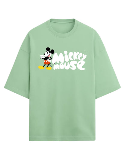 Mickey Mouse “Classic Retro” Oversized T-Shirt | Disney Graphic Tee | Premium 260 GSM Cotton