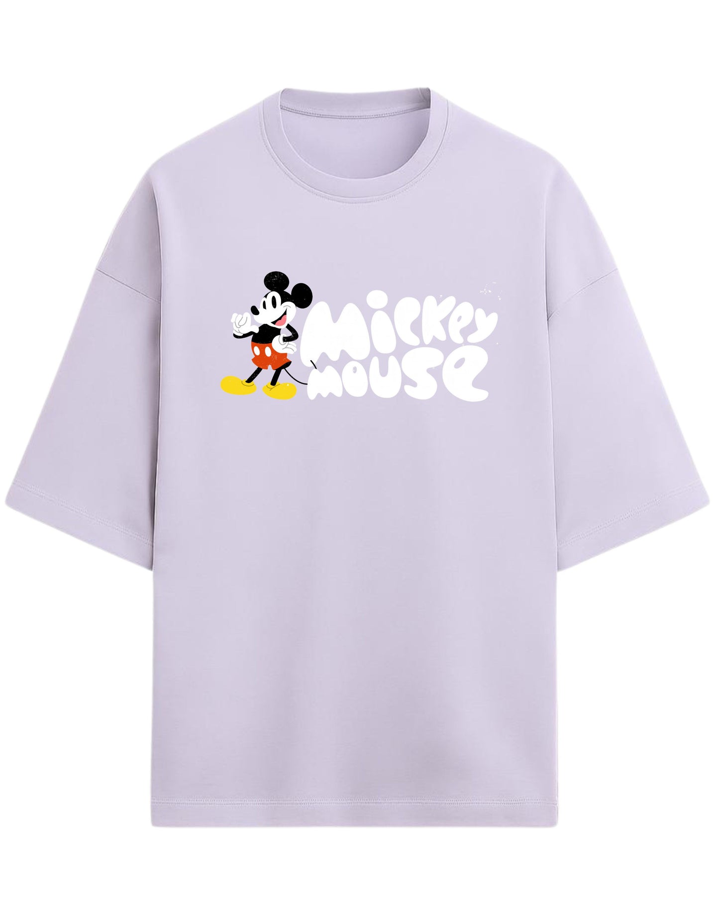 Mickey Mouse “Classic Retro” Oversized T-Shirt | Disney Graphic Tee | Premium 260 GSM Cotton