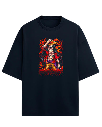Ichigo Kurosaki Final Battle Oversized Tee | Bleach Anime Graphic Tee | Premium 260 GSM Cotton Blend
