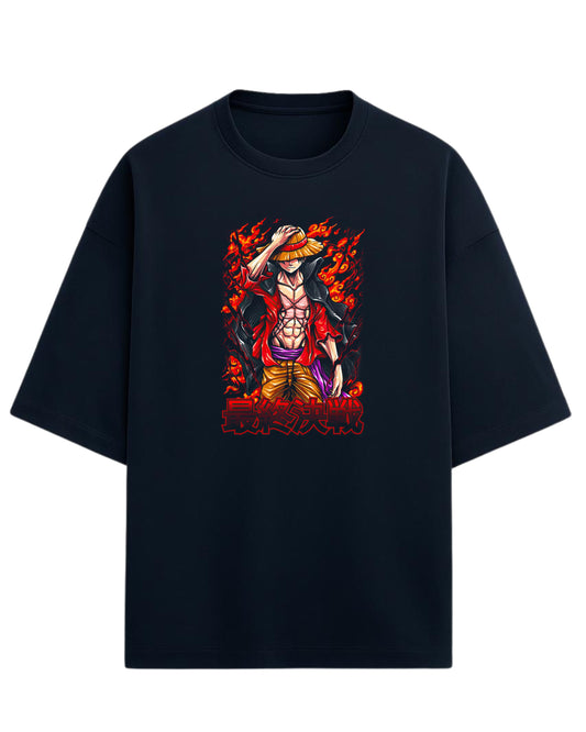Ichigo Kurosaki Final Battle Oversized Tee | Bleach Anime Graphic Tee | Premium 260 GSM Cotton Blend
