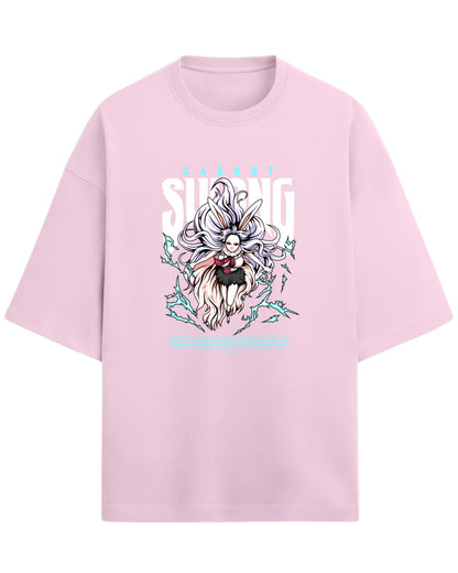 Carrot Sulong Form Oversized Tees | One Piece Graphic Tees | Premium 260 GSM Cotton Blend