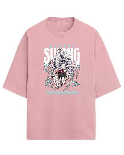 Carrot Sulong Form Oversized Tees | One Piece Graphic Tees | Premium 260 GSM Cotton Blend