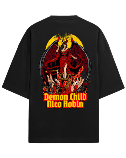 Nico Robin’s Oversized Tees | One Piece Graphic Tee | Premium 260 GSM Cotton Blend