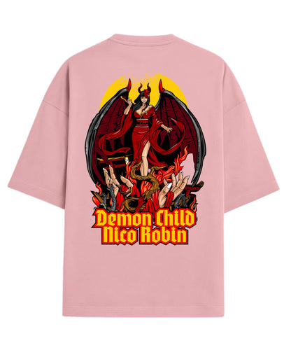 Nico Robin’s Oversized Tees | One Piece Graphic Tee | Premium 260 GSM Cotton Blend