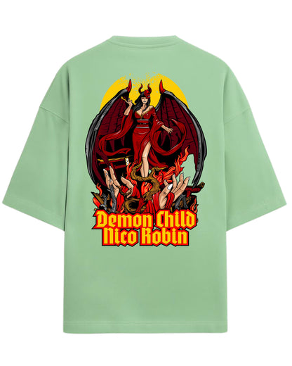 Nico Robin’s Oversized Tees | One Piece Graphic Tee | Premium 260 GSM Cotton Blend