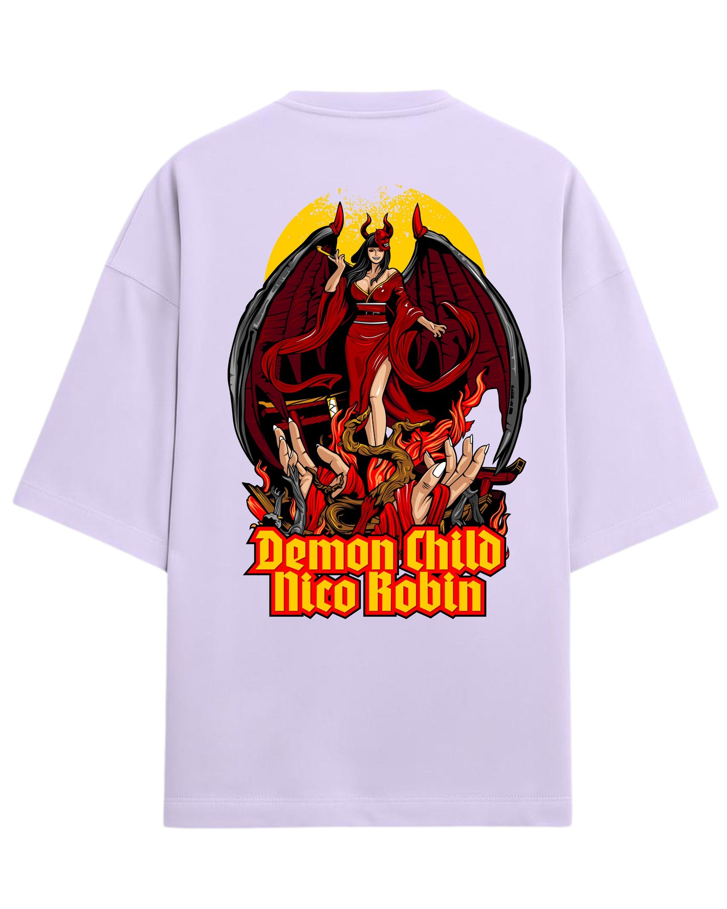 Nico Robin’s Oversized Tees | One Piece Graphic Tee | Premium 260 GSM Cotton Blend