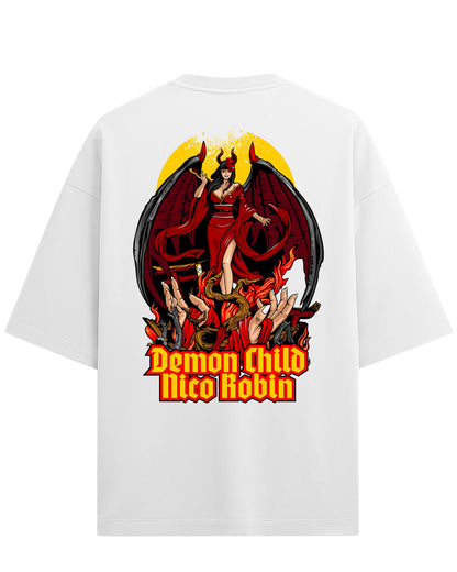 Nico Robin’s Oversized Tees | One Piece Graphic Tee | Premium 260 GSM Cotton Blend