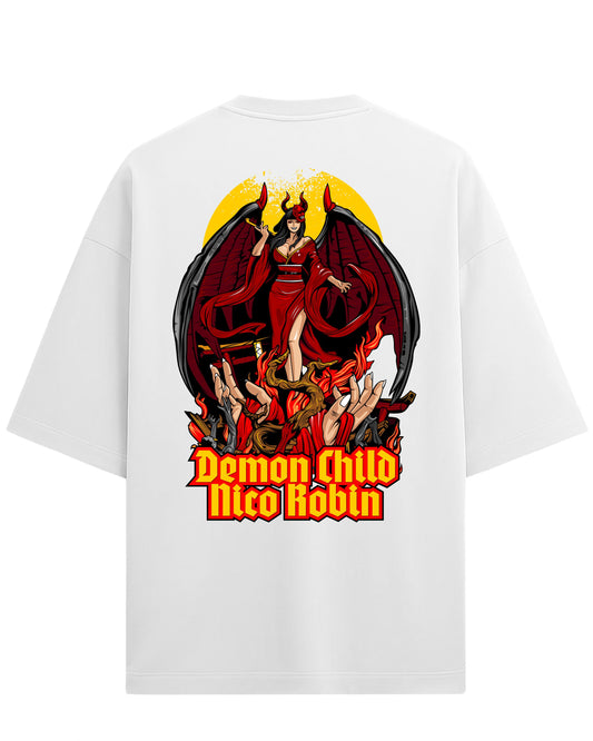 Nico Robin’s Oversized Tees | One Piece Graphic Tee | Premium 260 GSM Cotton Blend