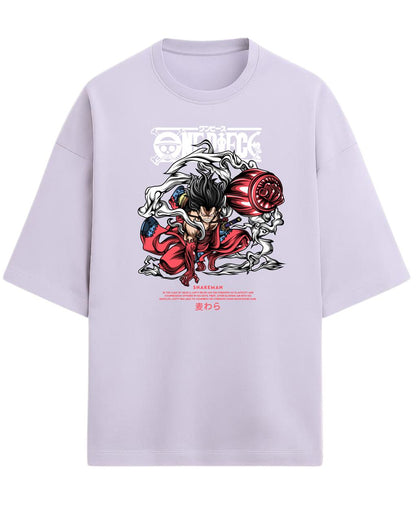 Luffy “Gear 4 Snakeman” Oversized T-Shirt | One Piece Graphic Tee | Premium 260 GSM Cotton