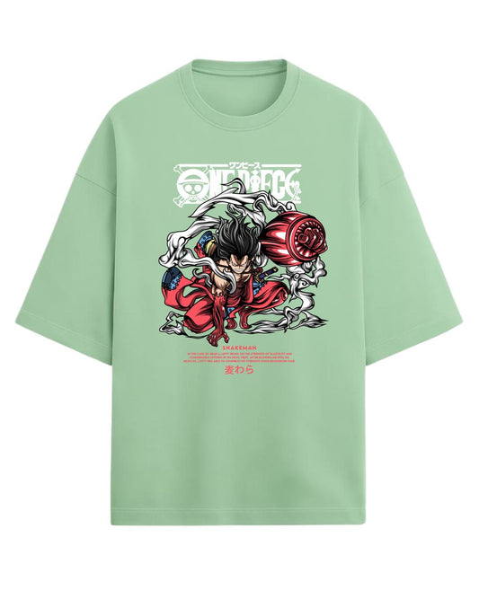 Luffy “Gear 4 Snakeman” Oversized T-Shirt | One Piece Graphic Tee | Premium 260 GSM Cotton
