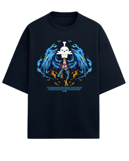 Marco “The Phoenix” Oversized T-Shirt | One Piece Graphic Tee | Premium 260 GSM Cotton