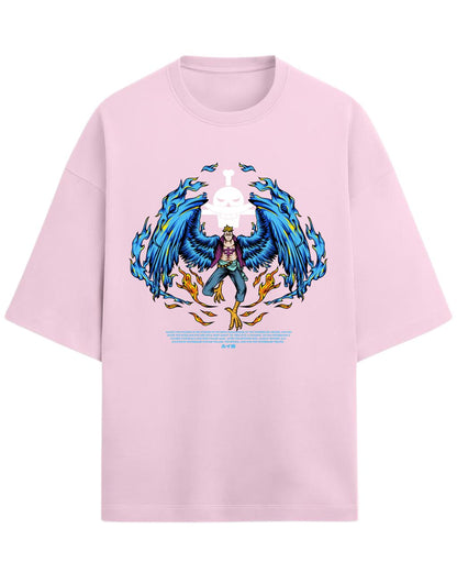 Marco “The Phoenix” Oversized T-Shirt | One Piece Graphic Tee | Premium 260 GSM Cotton