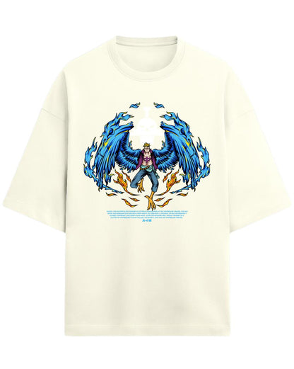 Marco “The Phoenix” Oversized T-Shirt | One Piece Graphic Tee | Premium 260 GSM Cotton