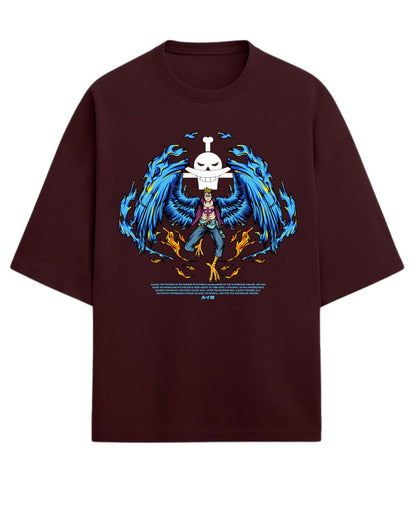 Marco “The Phoenix” Oversized T-Shirt | One Piece Graphic Tee | Premium 260 GSM Cotton