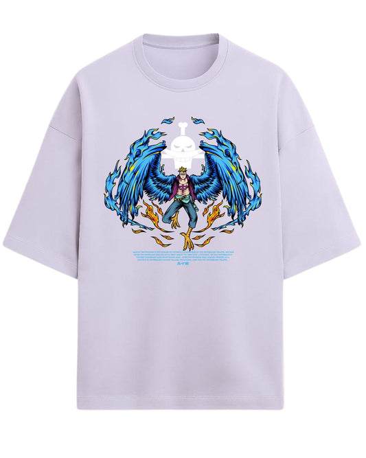 Marco “The Phoenix” Oversized T-Shirt | One Piece Graphic Tee | Premium 260 GSM Cotton