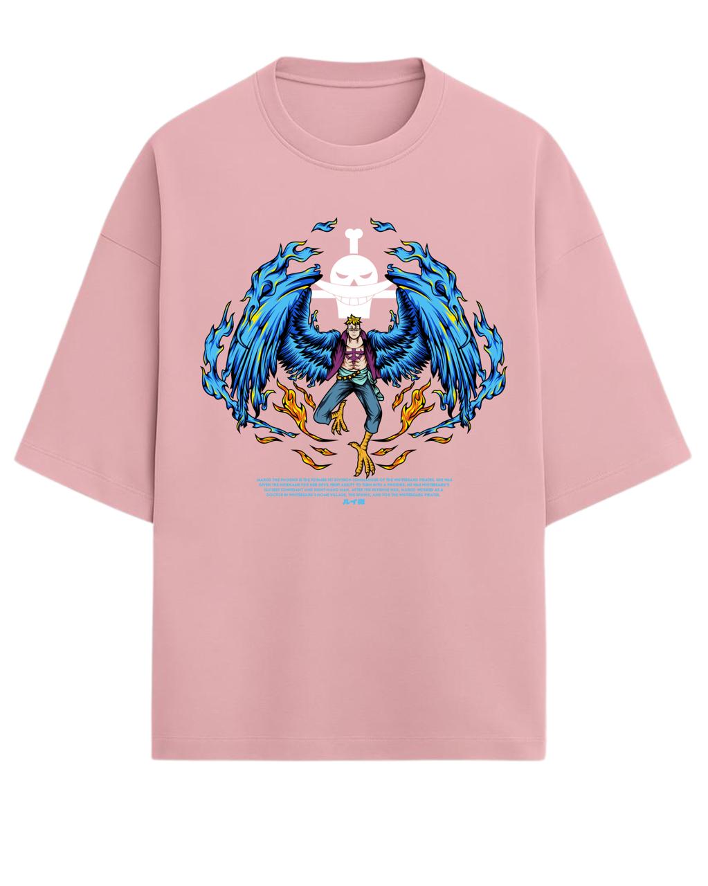 Marco “The Phoenix” Oversized T-Shirt | One Piece Graphic Tee | Premium 260 GSM Cotton