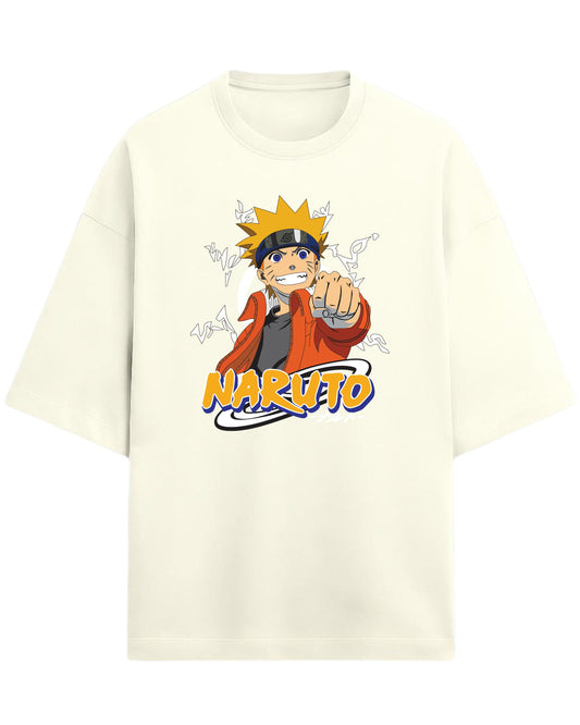 Naruto “Believe It!” Oversized T-Shirt | Naruto Shippuden Graphic Tee | Premium 260 GSM Cotton