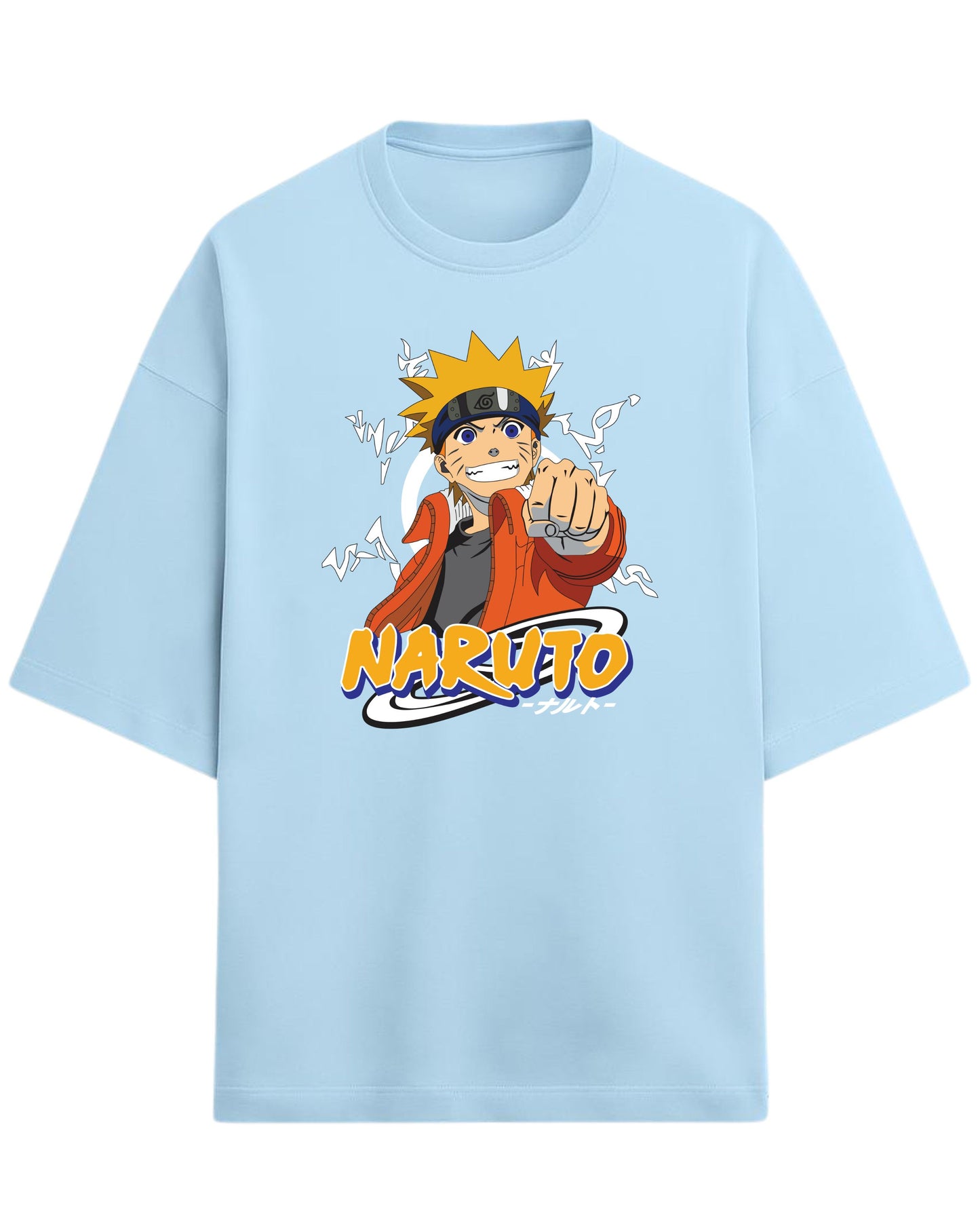 Naruto “Believe It!” Oversized T-Shirt | Naruto Shippuden Graphic Tee | Premium 260 GSM Cotton
