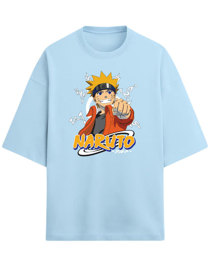 Naruto “Believe It!” Oversized T-Shirt | Naruto Shippuden Graphic Tee | Premium 260 GSM Cotton